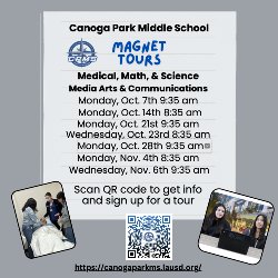 Magnet Tour Schedule and QR code